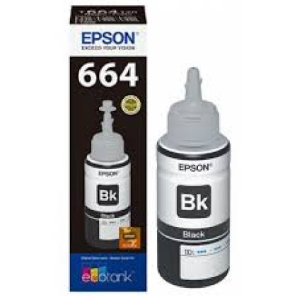 REFIL EPSON 664 |  PRETO|  T644120AL |  T644420AL L200 L375 L380 L220 L110 L355 L555 L565 L575 L455 L475 L365 L396 L1300 70ML